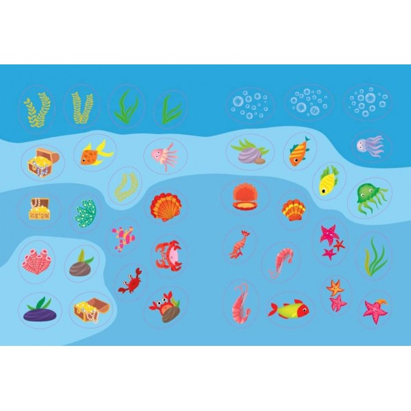 Творча майстерня з наліпками. Краб і його друзі (українською мовою)