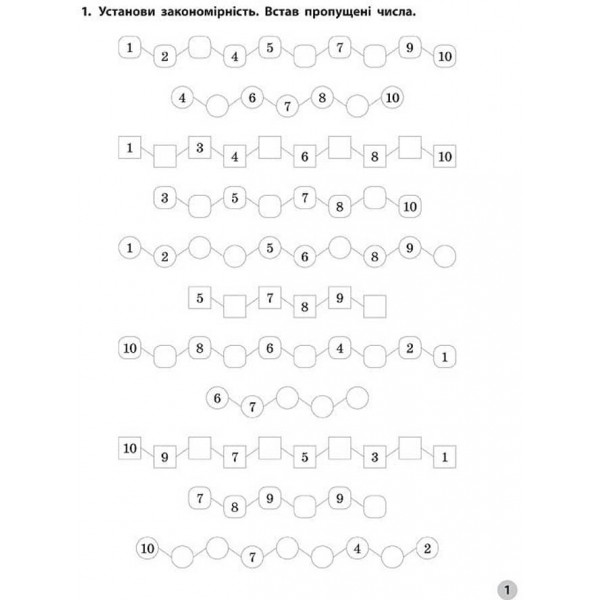 Вчимося лічити швидко. Вирази та рівності. 1 клас