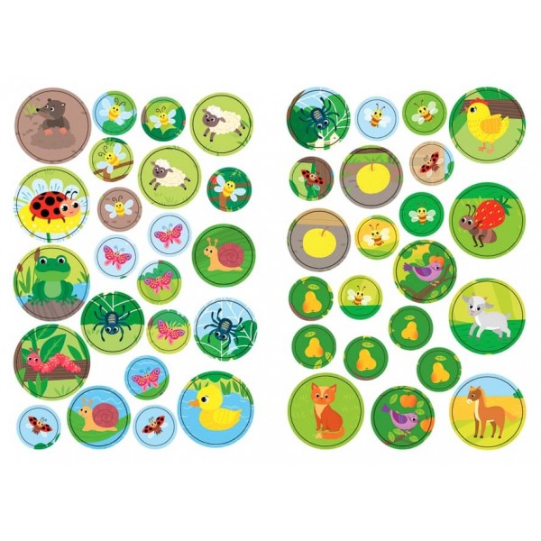 Великі наліпки для малят. Барвистий півник (українською мовою)