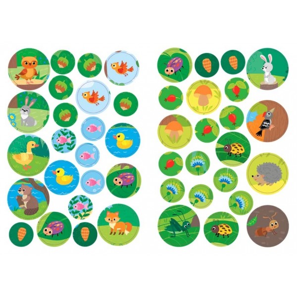 Великі наліпки для малят. Кмітлива лисичка (українською мовою)