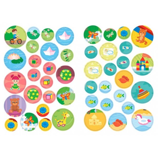 Великі наліпки для малят. Маленька лялька (українською мовою)