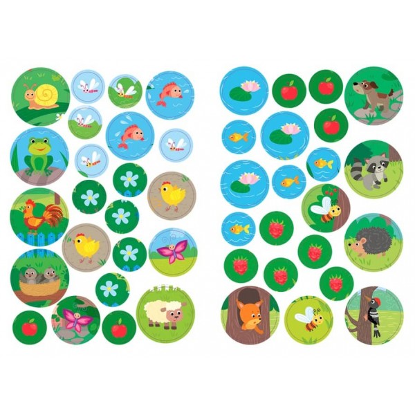 Великі наліпки для малят. Спритна жабка (українською мовою)