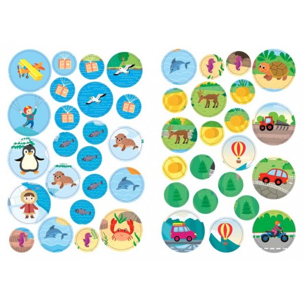 Великі наліпки для малят. Стрімкий літачок (українською мовою)