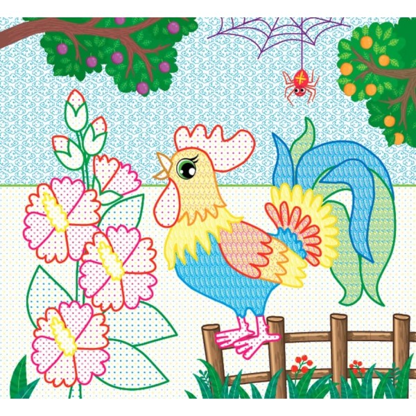 Водні розмальовки з наліпками. Велика ферма