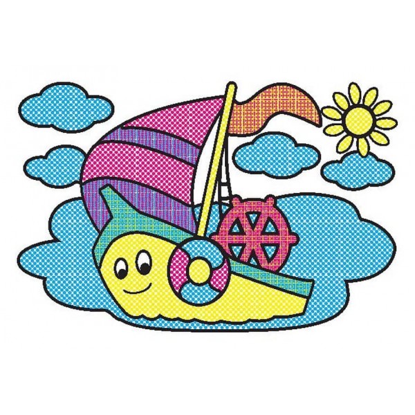 Водні розмальовки. Транспорт