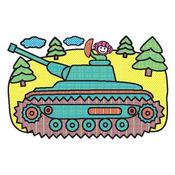 Водні розмальовки. Військова техніка