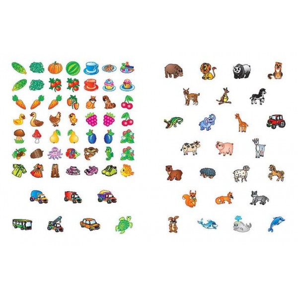 Я вчуся з наліпками. Доповни малюнок (українською мовою)