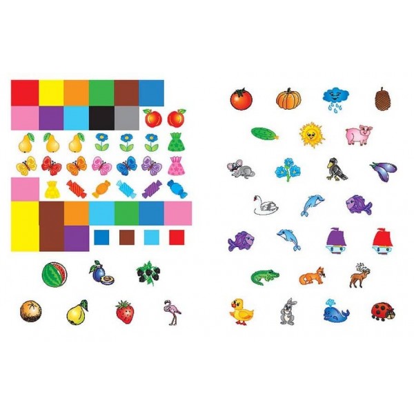 Я вчуся з наліпками. Кольори (українською мовою)