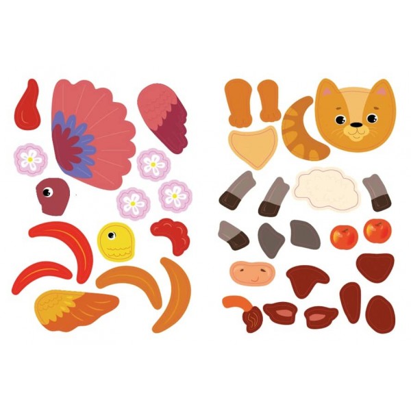 Загадки-збирайки. Хто живе на фермі (+ наліпки) (українською мовою)